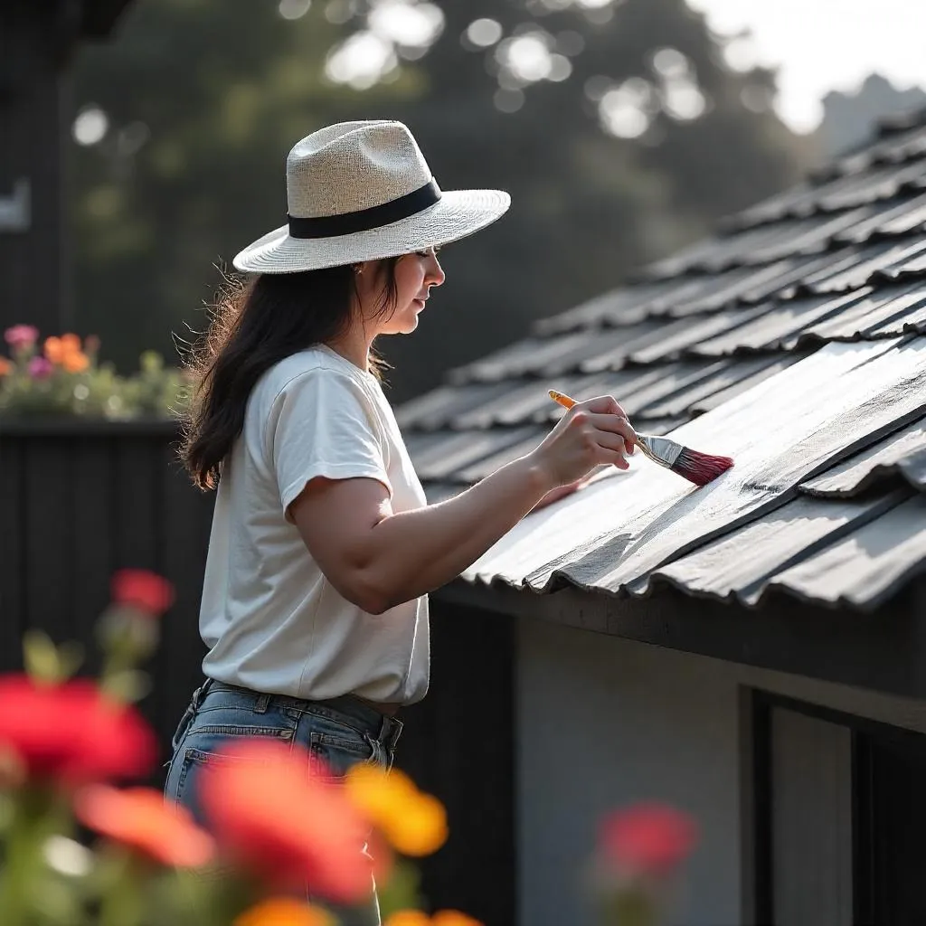 เทคนิคการทาสีหลังคา