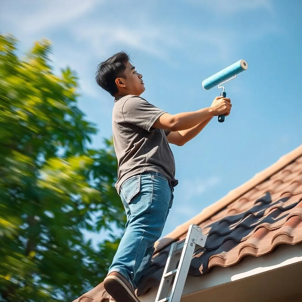 เทคนิคการทาสีหลังคา