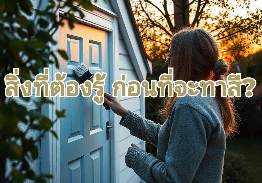 สิ่งที่รู้ก่อนที่จะทาสี