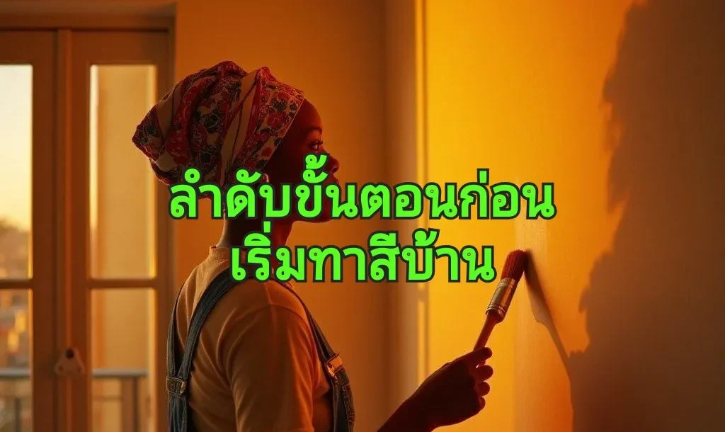 ขั้นตอนการทาสีบ้าน