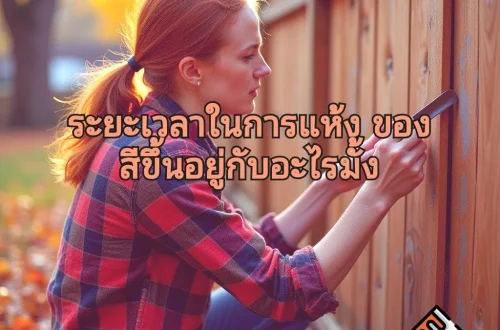 ปัจจัยระยะเวลาในการทาสี