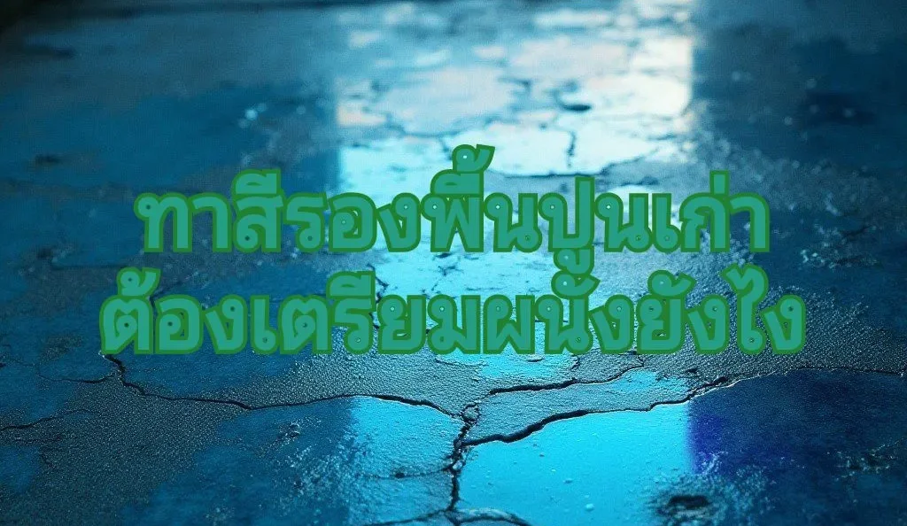 ทำไมต้องสีรองพื้นปูนเก่า