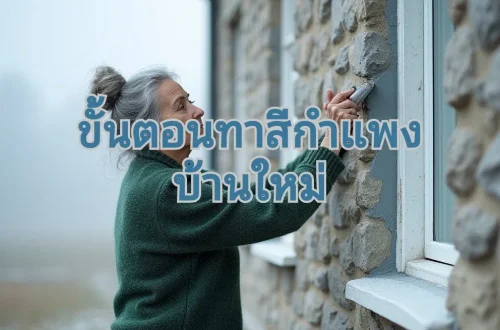 ทาสีกำแพงบ้าน