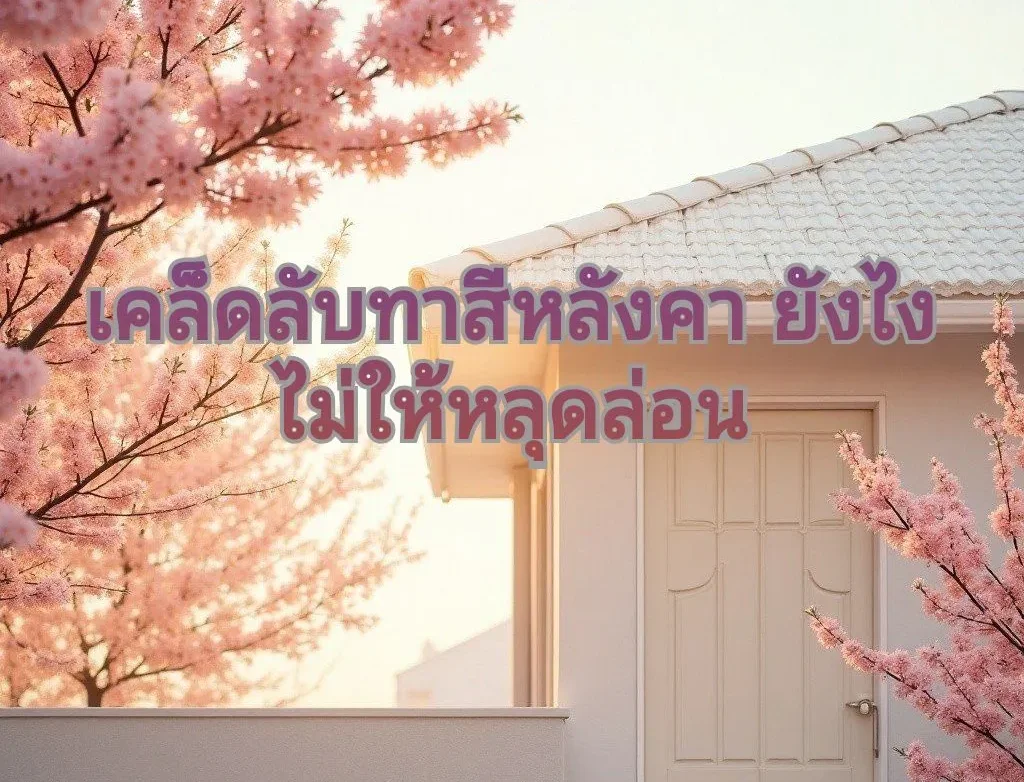 ทาสีหลังคาบ้านใหม่