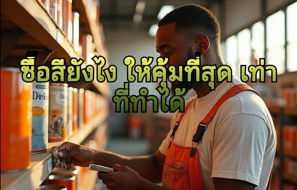 เลือกซื้อสีให้ประหยัด