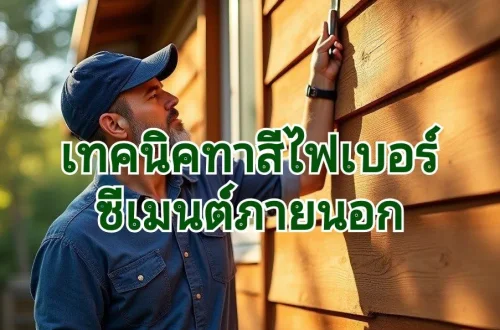 ทาสีไม้ไฟเบอร์ซีเมนต์