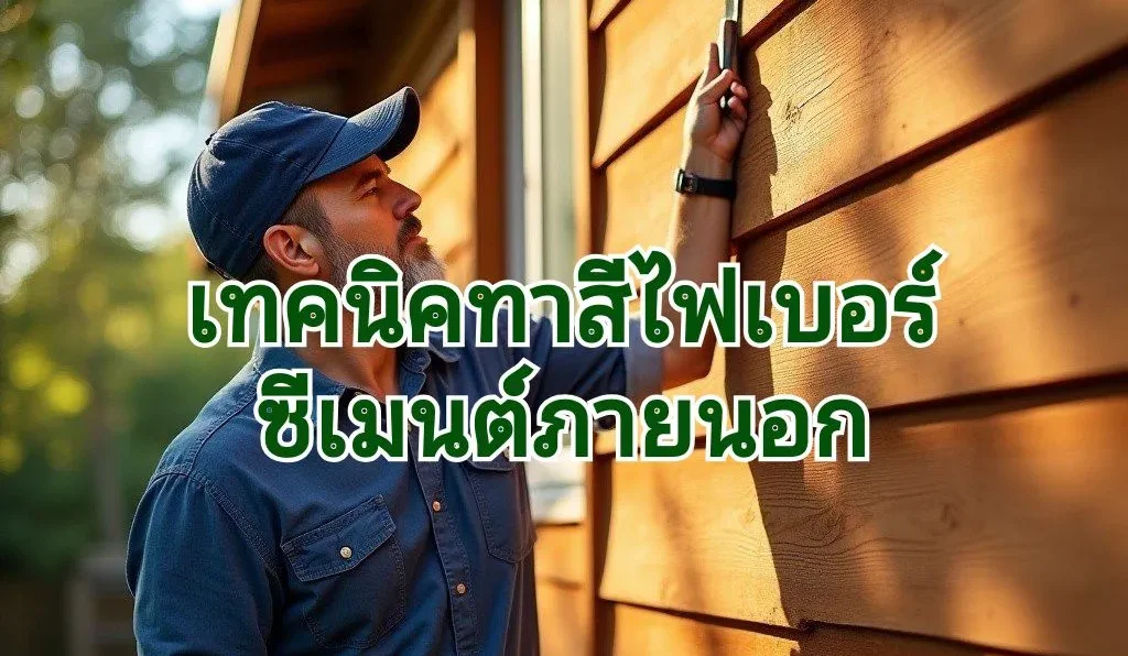 ทาสีไม้ไฟเบอร์ซีเมนต์