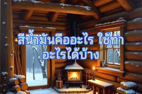 สีน้ำมันบนผิวไม้