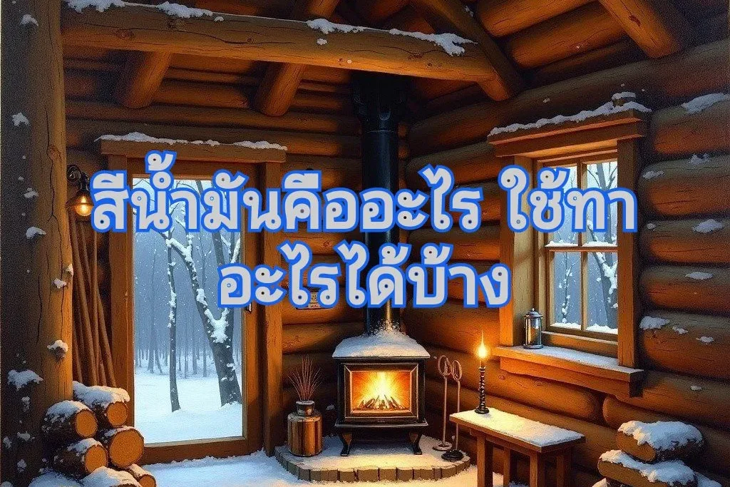 สีน้ำมันบนผิวไม้