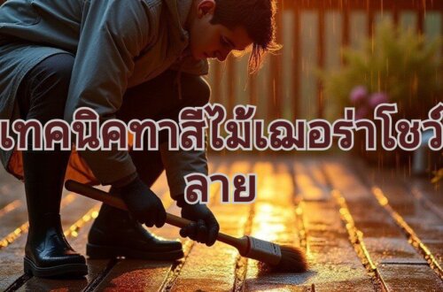 ทาสีไม้เฌอร่า