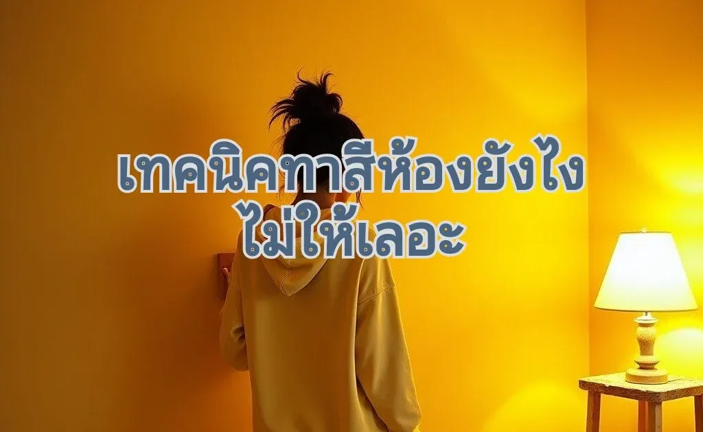 ทาสีห้องนอนด้วยตัวเอง