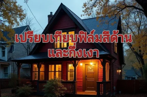 ฟิล์มสีแบบด้าน