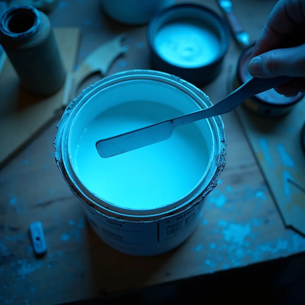 ใช้เกรียงเปิดถังสี