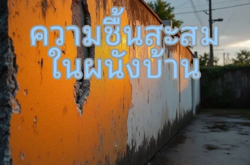 ความชื้นผนังลอกล่อน