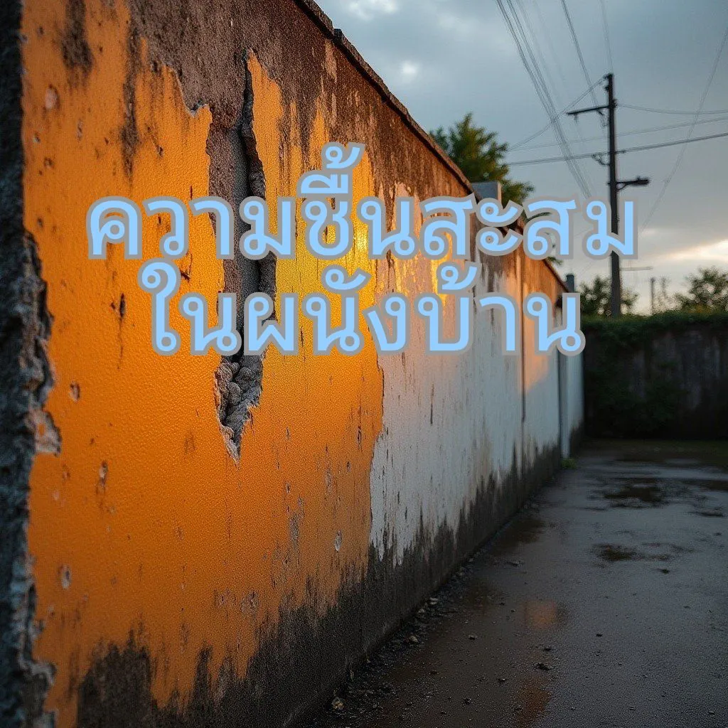 ความชื้นผนังลอกล่อน