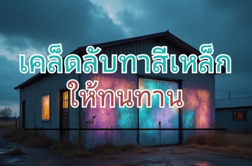 ทาสีเหล็กในบ้าน