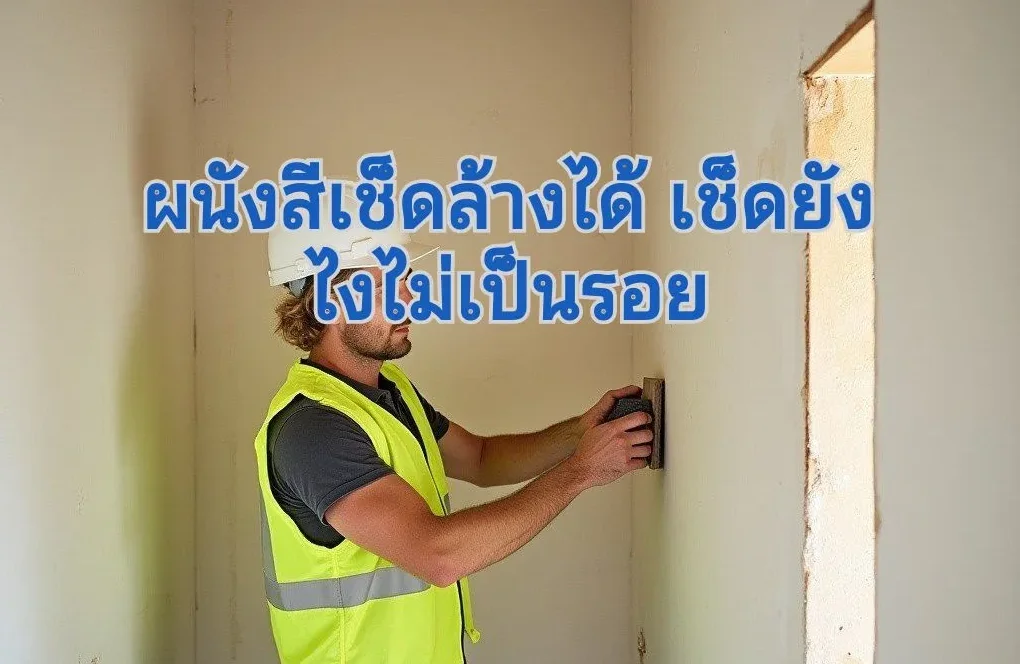 ทำความสะอาดผนัง ไม่เป็นรอย