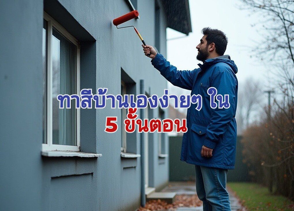 ขั้นตอนทาสีบ้าน