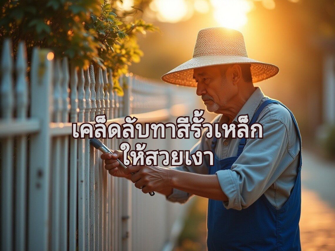 ทาสีเหล็กให้เงางามเหมือนใหม่