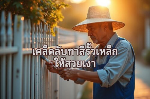 ทาสีเหล็กให้เงางามเหมือนใหม่