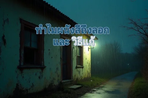 ผนังบ้านสีลอกล่อน