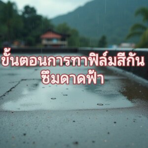 ทาสีกันซึมดาดฟ้า