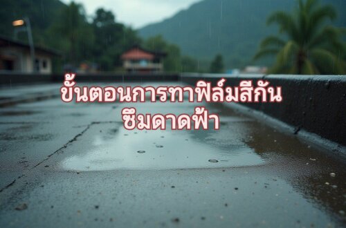 ทาสีกันซึมดาดฟ้า