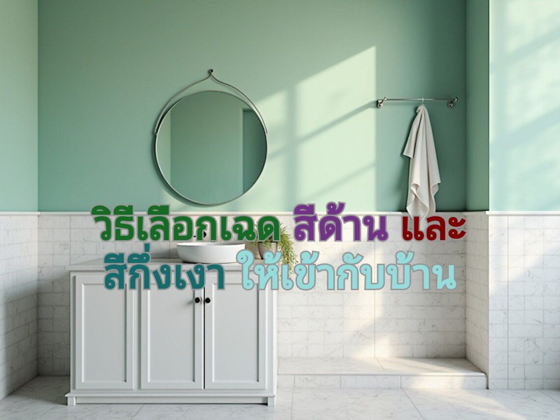 สีด้านหรือกึ่งเงาดีกว่ากัน