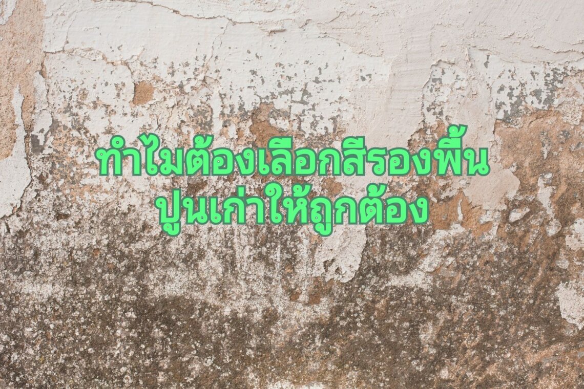 เลือกสีรองพื้นปูนเก่าให้ถูกประเภท