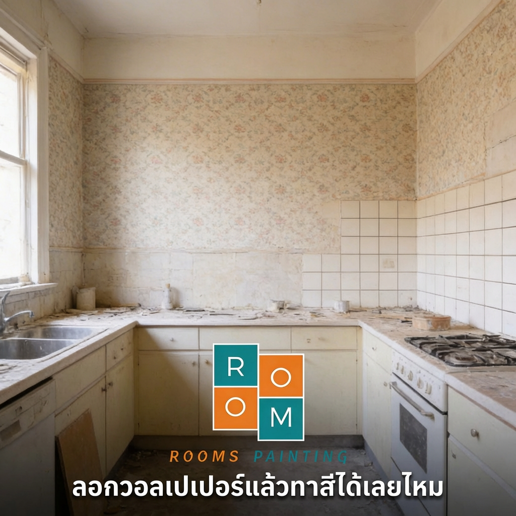 การลอกวอลเปเปอร์ทาสีภายในบ้าน