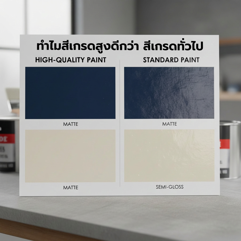 ทำไมสีเกรดสูงนั้นจึงดีกว่า