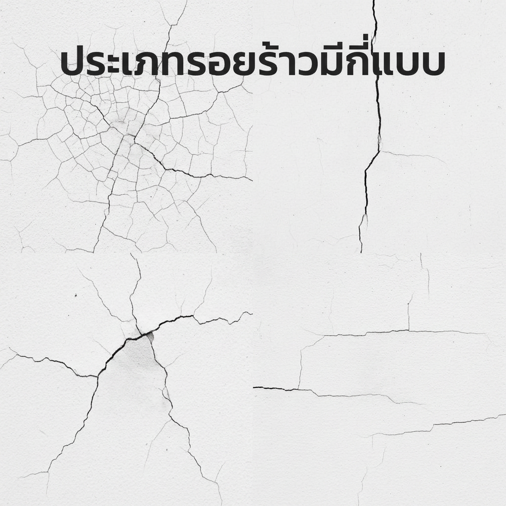 รอยร้าวแต่ละแบบ
