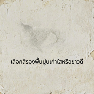 สีรองพื้นปูนเก่าใสกับขาว