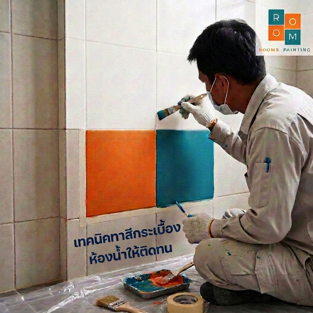 ทาสีกระเบื้องให้ติดทนมาก