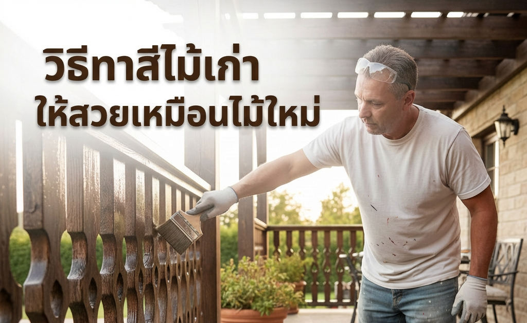 ทาสีไม้ไม่ให้ลอกล่อน