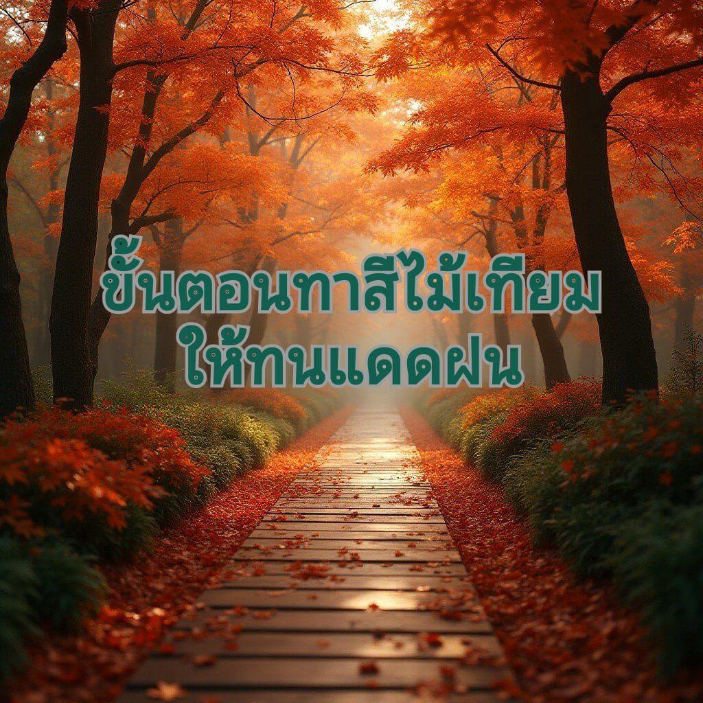 ทาสีไม้เทียม