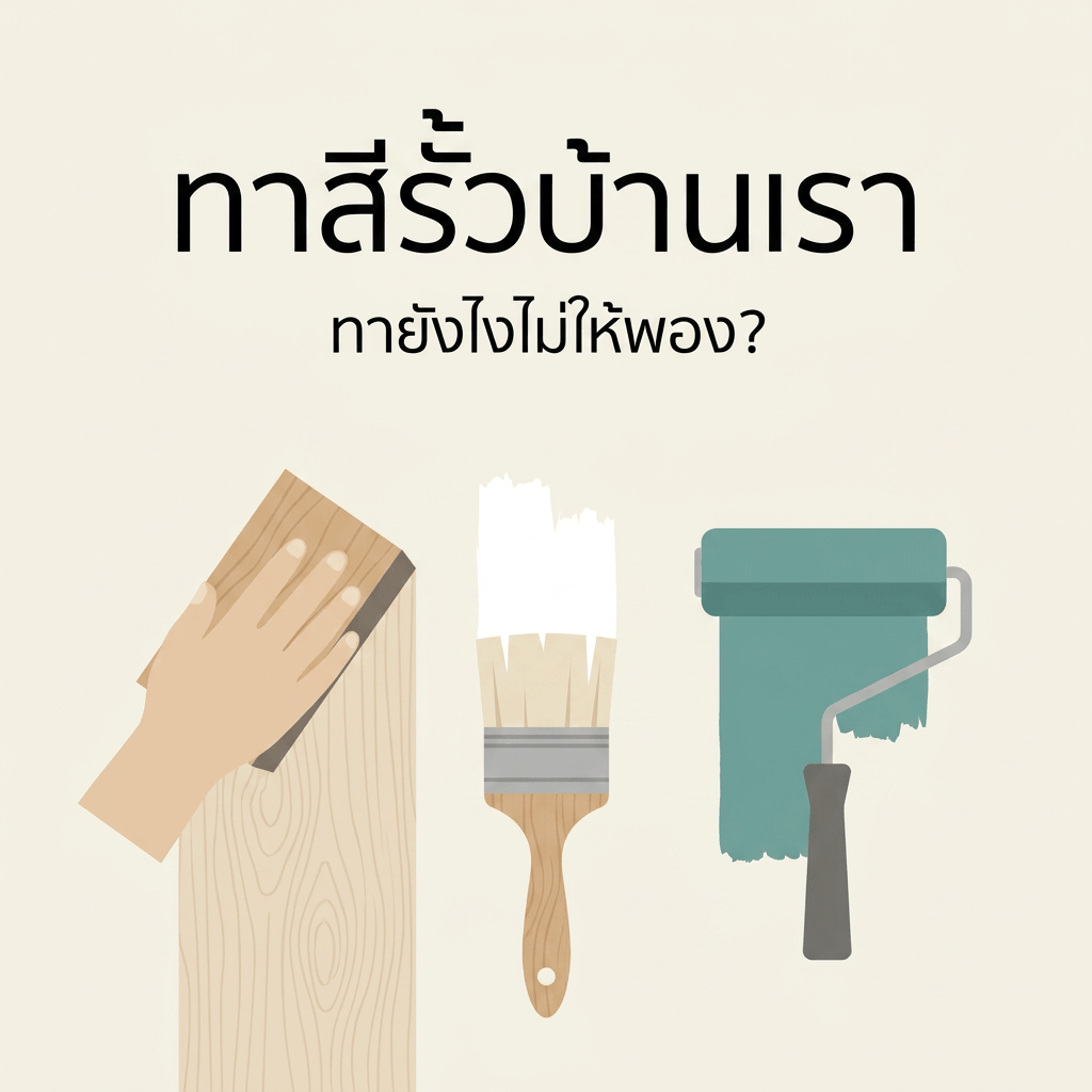 ทาสีรั้วบ้านเรา