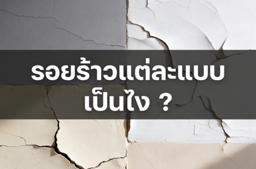 รอยร้าวแต่ละแบบเป็นไง